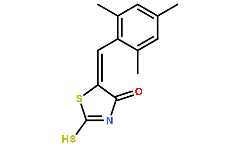 (5E)-2-硫代-5-(2,4,6-三甲苄基亚甲基)四氢噻唑-4-酮