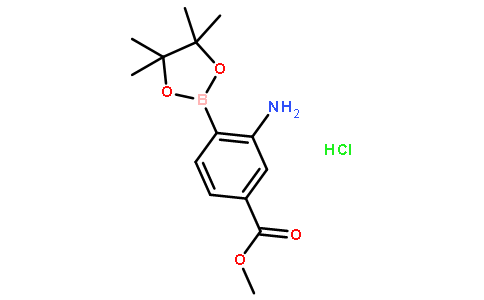 2-氨基-4-甲氧羰基苯基硼酸频哪醇酯盐酸盐