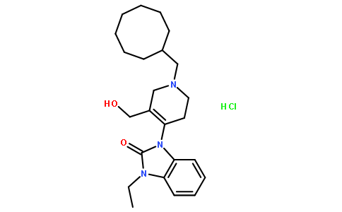 1-[1-(环辛基甲基)-1,2,3,6-四氢-5-(羟基甲基)-4-吡啶基]-3-乙基-1,3-二氢-2H-苯并咪唑-2-酮