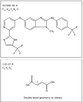 1-甲基-5-[[2-[5-(三氟甲基)-1H-咪唑-2-基]-4-吡啶基]氧基]-N-[4-(三氟甲基)苯基]-1H-苯并咪唑-2-胺