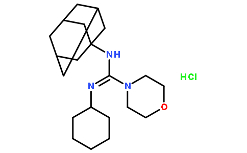 N-CYCLOHEXYL-N'-TRICYCLO[3.3.1.1(3,7)]DEC-1-YL-4-MORPHOLINECARBOXIMIDAMIDE HYDROCHLORIDE