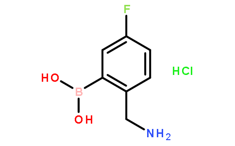 2-氨甲基-5-氟苯基硼酸盐酸盐