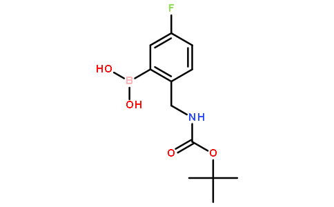 2-BOC-氨甲基-5-氟苯基硼酸