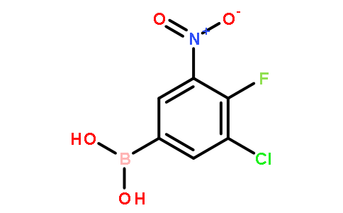 3-氯-4-氟-5-硝基苯基硼酸