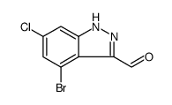1H-Indazole-3-carboxaldehyde, 4-bromo-6-chloro
