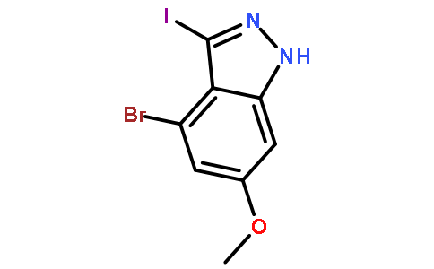 4-溴-6-甲氧基-3-碘(1H)吲唑