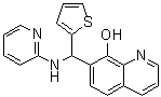 7-[(2-吡啶基氨基)-2-噻吩基甲基]-8-喹啉醇