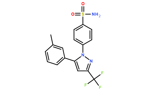 苯磺酰胺,4-[5-(3-甲基苯基)-3-(三氟甲基)-1H-吡唑-1-基]-