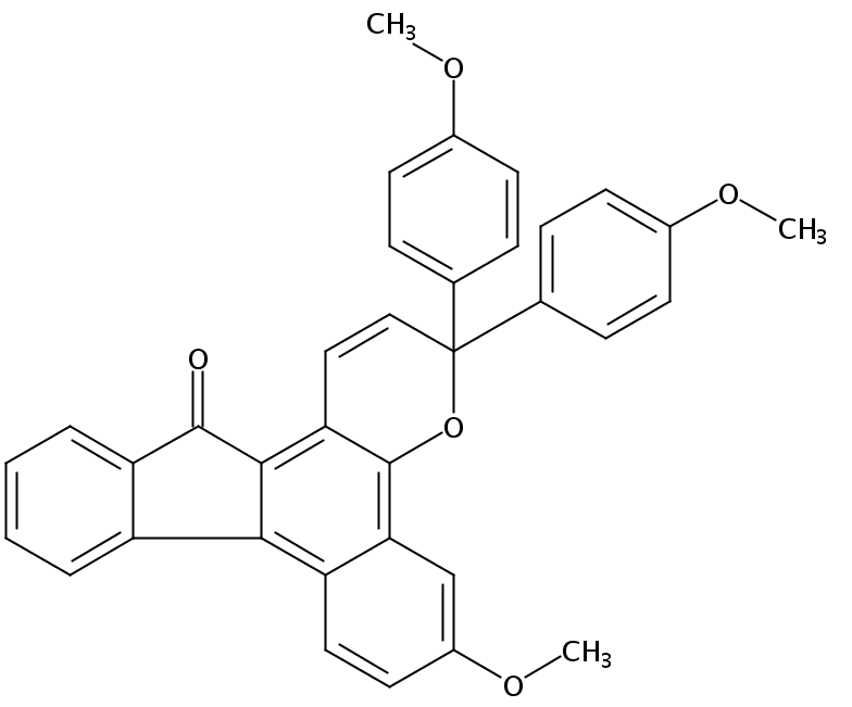 6-甲氧基-3,3-双(4-甲氧苯基)苯并[h]茚[2,1-f]苯并哌喃-13(3H)-酮