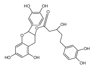 (-)-β,3,4-Trihydroxybenzenepentanoic acid 2-(3,4-dihydroxyphenyl)-3,4-dihydro-5,7-dihydroxy-2H-1-benzopyran-3-yl ester