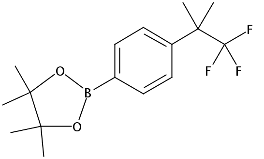 4,4,5,5-Tetramethyl-2-(4-(1,1,1-trifluoro-2-methylpropan-2-yl)phenyl)-1,3,2-dioxaborolane