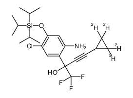 2-[2-amino-5-chloro-4-tri(propan-2-yl)silyloxyphenyl]-1,1,1-trifluoro-4-(2,2,3,3-tetradeuteriocyclopropyl)but-3-yn-2-ol