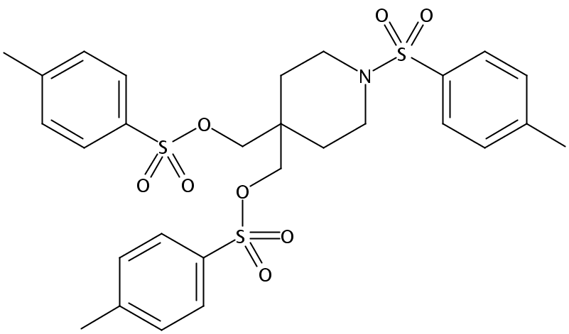 (1-Tosylpiperidine-4,4-diyl)bis(methylene) bis(4-methylbenzenesulfonate)
