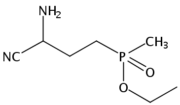 Phosphinic acid, P-(3-amino-3-cyanopropyl)-P-methyl-, ethyl ester