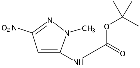 tert-butyl 1-methyl-3-nitro-1H-pyrazol-5-ylcarbamate