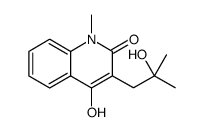 2(1H)-Quinolinone, 4-hydroxy-3-(2-hydroxy-2-methylpropyl)-1-methyl