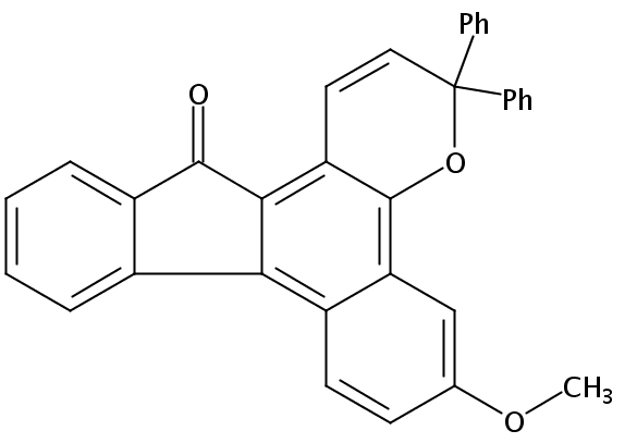 6-甲氧基-3,3-二苯基苯并[h]茚[2,1-f]苯并哌喃-13(3H)-酮