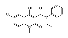 6-chloro-N-ethyl-4-hydroxy-1-methyl-2-oxo-N-phenylquinoline-3-carboxamide