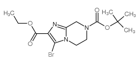 3-溴-5,6-二氢咪唑并[1,2-a]吡嗪-2,7(8H)-二甲酸 7-叔丁酯 2-乙酯