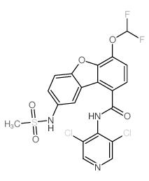 N-(3,5-dichloropyridin-4-yl)-4-(difluoromethoxy)-8-(methanesulfonamido)dibenzofuran-1-carboxamide