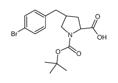 (2S,4R)-4-[(4-bromophenyl)methyl]-1-[(2-methylpropan-2-yl)oxycarbonyl]pyrrolidine-2-carboxylic acid