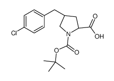 (2S,4R)-4-[(4-chlorophenyl)methyl]-1-[(2-methylpropan-2-yl)oxycarbonyl]pyrrolidine-2-carboxylic acid