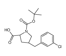 (2S,4R)-1-(tert-Butoxycarbonyl)-4-(3-chlorobenzyl)pyrrolidine-2-carboxylic acid
