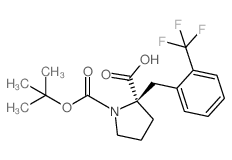 (2R)-1-[(2-methylpropan-2-yl)oxycarbonyl]-2-[[2-(trifluoromethyl)phenyl]methyl]pyrrolidine-2-carboxylic acid