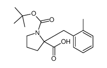 (2R)-2-[(2-methylphenyl)methyl]-1-[(2-methylpropan-2-yl)oxycarbonyl]pyrrolidine-2-carboxylic acid