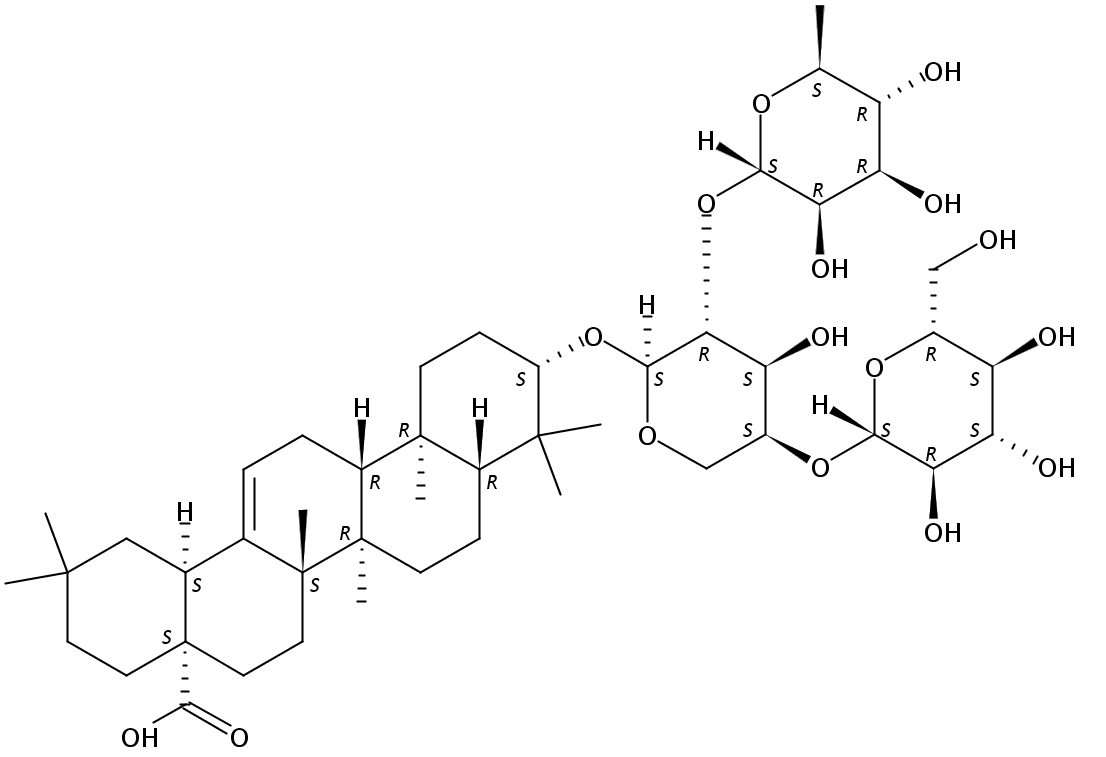 Olean-12-en-28-oicacid, 3-[(O-6-deoxy-a-L-mannopyranosyl-(1®