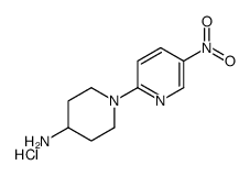 1-(5-Nitro-2-pyridinyl)-4-piperidinamine hydrochloride (1:1)