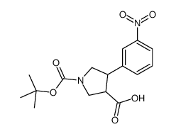 Boc-(+/-)-反式-4-(3-硝基-苯基)-吡咯烷-3-羧酸