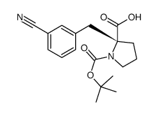 (2R)-2-[(3-cyanophenyl)methyl]-1-[(2-methylpropan-2-yl)oxycarbonyl]pyrrolidine-2-carboxylic acid