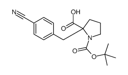 (2R)-2-[(4-cyanophenyl)methyl]-1-[(2-methylpropan-2-yl)oxycarbonyl]pyrrolidine-2-carboxylic acid