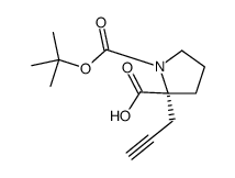 (R)-1-(叔丁氧基羰基)-2-(2-丙炔-1-基)吡咯烷-2-羧酸