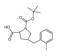 (2S,4R)-4-[(2-methylphenyl)methyl]-1-[(2-methylpropan-2-yl)oxycarbonyl]pyrrolidine-2-carboxylic acid