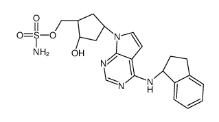 氨基磺酸 [(1S,2S,4R)-4-[4-[[(1S)-2,3-二氢-1H-茚-1-基]氨基]-7H-吡咯并[2,3-d]嘧啶-7-基]-2-羟基环戊基]甲基酯