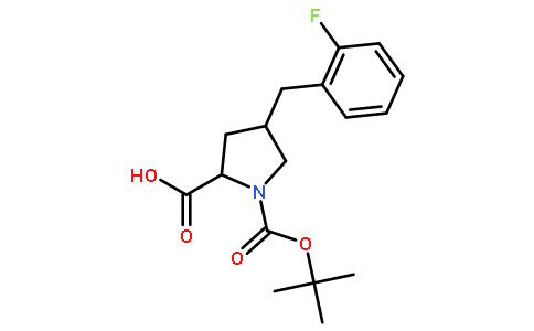 (2S,4R)-1-(反式-叔丁氧基羰基)-4-(2-氟苄基)吡咯-2-羧酸