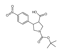 Boc-(+/-)-反式-4-(4-硝基-苯基)-吡咯烷-3-羧酸