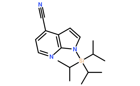 1-[三(1-甲基乙基)硅基]-1H-吡咯并[2,3-b]吡啶-4-甲腈