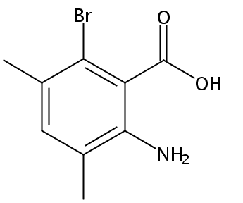 2-氨基-6-溴-3,5-二甲基苯甲酸