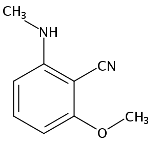 2-甲氧基-6-(甲基氨基)苯甲腈