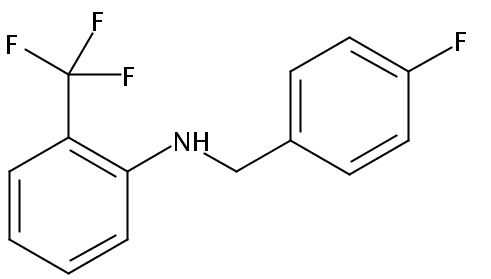 Benzenemethanamine, 4-fluoro-N-[2-(trifluoromethyl)phenyl]-