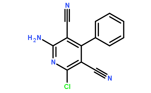 2-氨基-6-氯-4-苯基-吡啶-3,5-二甲腈