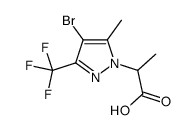 2-[4-Bromo-5-methyl-3-(trifluoromethyl)-1H-pyrazol-1-yl]propanoic acid