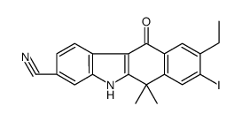 9-Ethyl-8-iodo-6,6-dimethyl-11-oxo-6,11-dihydro-5H-benzo[b]carbaz ole-3-carbonitrile
