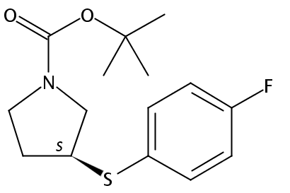 (S)-tert-Butyl 3-((4-fluorophenyl)thio)pyrrolidine-1-carboxylate