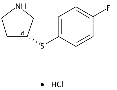 (R)-3-((4-Fluorophenyl)thio)pyrrolidine hydrochloride