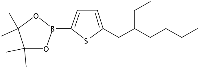 2-[5-(2-乙基己基)-2-噻吩基]-4,4,5,5-四甲基-1,3,2-二氧杂环戊硼烷