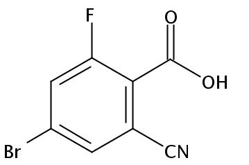 4-溴-2-氰基-6-氟苯甲酸
